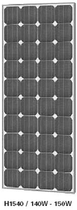 H 1540 150W - Modulo fotovoltaico 150W